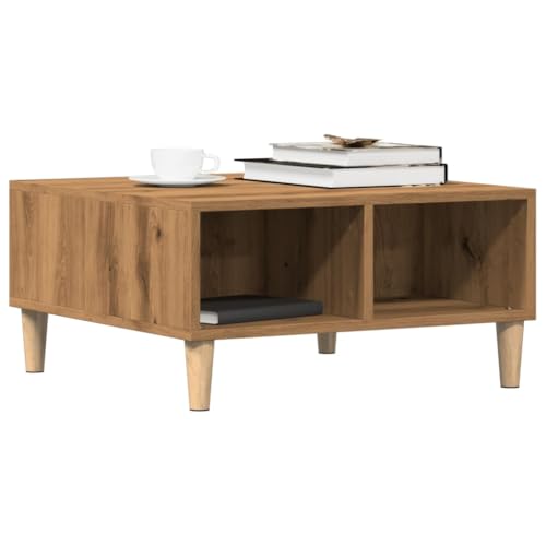 LLEZKBR Tables-Accent Tables-Coffee Tables-Coffee Table Artisan Oak 60x60x30cm Holzwerkstoff von LLEZKBR