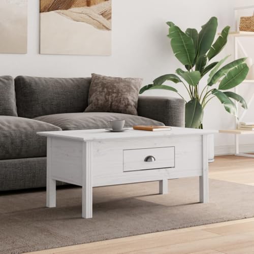 LLEZKBR Tables-Accent Tables-Coffee Tables-Coffee Table BODO Weiß 100x55x45cm Massivholz Kiefer LLEZKBR Tables-Accent Tables-Coffee Tables-Coffee Table BODO Weiß 100x55x45cm Massivholz Kiefer von LLEZKBR