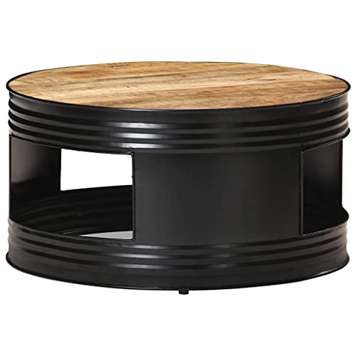 LLEZKBR Tables-Accent Tables-Coffee Tables-Coffee Table Black 68x68x36cm Massives raues Mangoholz LLEZKBR Tables-Accent Tables-Coffee Tables-Coffee Table Black 68x68x36cm Massives raues Mangoholz von LLEZKBR