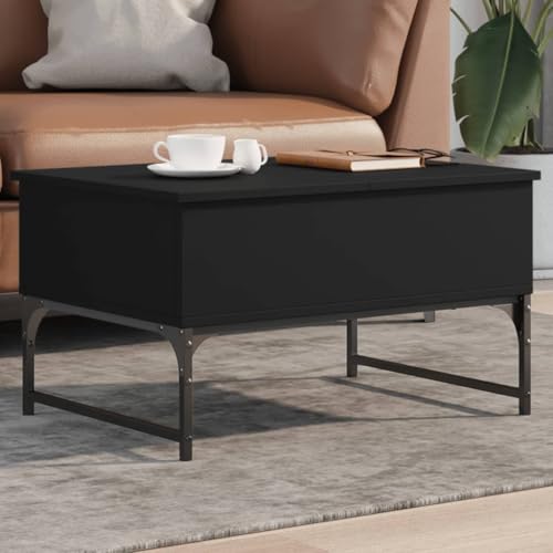 LLEZKBR Tables-Accent Tables-Coffee Tables-Coffee Table Black 70x50x40cm Engineered Wood and Metal LLEZKBR Tables-Accent Tables-Coffee Tables-Coffee Table Black 70x50x40cm Engineered Wood and Metal von LLEZKBR