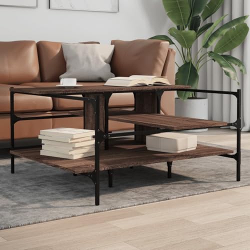 LLEZKBR Tables-Accent Tables-Coffee Tables-Coffee Table Brown Oak 100x100x48.5 cm Engineered Wood LLEZKBR Tables-Accent Tables-Coffee Tables-Coffee Table Brown Oak 100x100x48.5 cm Engineered Wood von LLEZKBR
