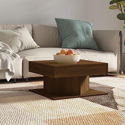 LLEZKBR Tables-Accent Tables-Coffee Tables-Coffee Table Brown Oak 57x57x30cm Holzwerkstoff LLEZKBR Tables-Accent Tables-Coffee Tables-Coffee Table Brown Oak 57x57x30cm Holzwerkstoff von LLEZKBR