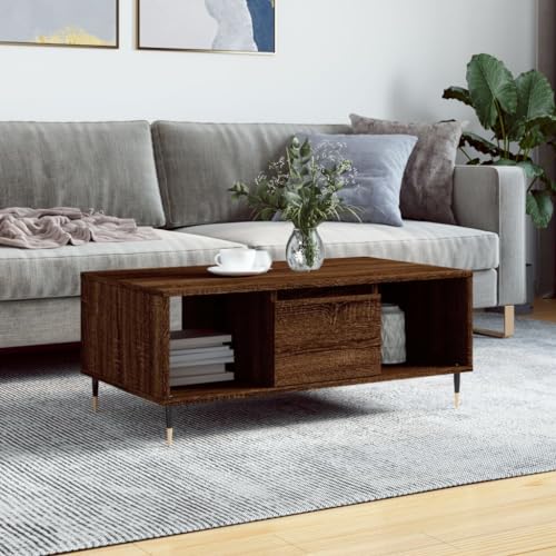 LLEZKBR Tables-Accent Tables-Coffee Tables-Coffee Table Brown Oak 90x50x36.5cm Engineered Wood LLEZKBR Tables-Accent Tables-Coffee Tables-Coffee Table Brown Oak 90x50x36.5cm Engineered Wood von LLEZKBR