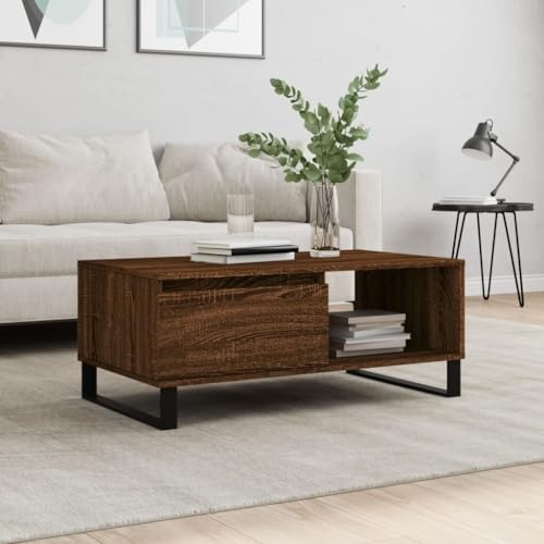 LLEZKBR Tables-Accent Tables-Coffee Tables-Coffee Table Brown Oak 90x50x36.5cm Engineered Wood LLEZKBR Tables-Accent Tables-Coffee Tables-Coffee Table Brown Oak 90x50x36.5cm Engineered Wood von LLEZKBR