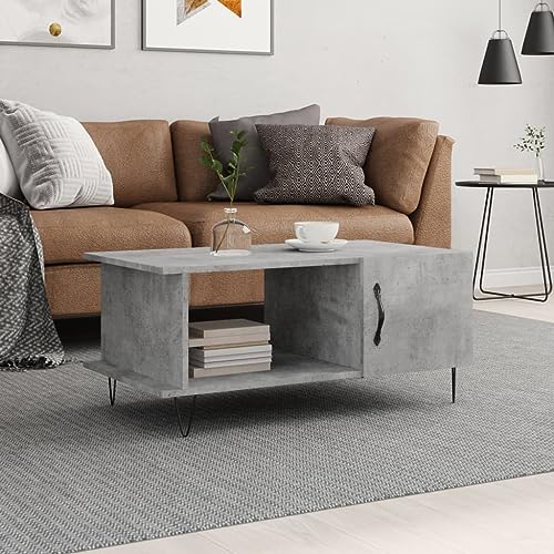 LLEZKBR Tables-Accent Tables-Coffee Tables-Coffee Table Concrete Grey 90x50x40cm Engineered Wood LLEZKBR Tables-Accent Tables-Coffee Tables-Coffee Table Concrete Grey 90x50x40cm Engineered Wood von LLEZKBR