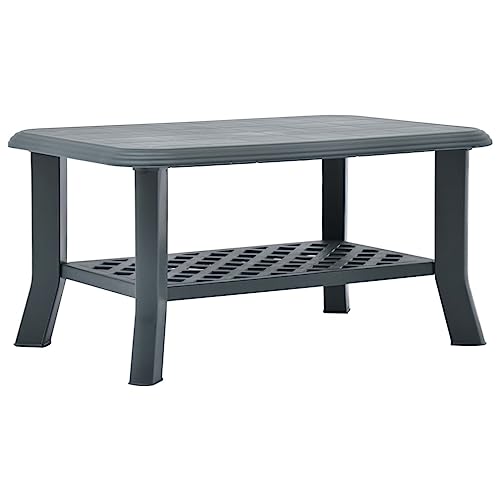 LLEZKBR Tables-Accent Tables-Coffee Tables-Coffee Table Green 90x60x46cm Plastic LLEZKBR Tables-Accent Tables-Coffee Tables-Coffee Table Green 90x60x46cm Plastic von LLEZKBR
