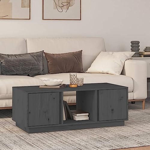 LLEZKBR Tables-Accent Tables-Coffee Tables-Coffee Table Grey 110x50x40cm Massivholz Kiefer LLEZKBR Tables-Accent Tables-Coffee Tables-Coffee Table Grey 110x50x40cm Massivholz Kiefer von LLEZKBR
