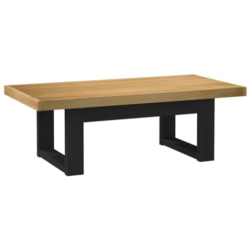 LLEZKBR Tables-Accent Tables-Coffee Tables-Coffee Table NOAIN U-förmige Beine 120x60x40cm Massivholz Kiefer von LLEZKBR