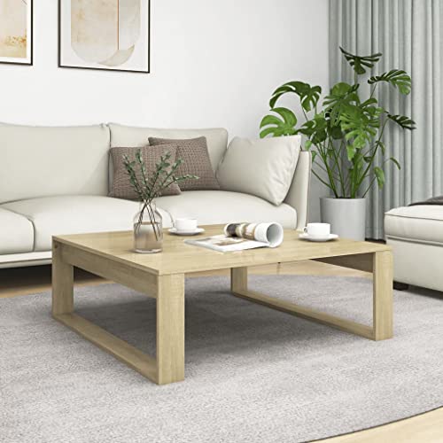 LLEZKBR Tables-Accent Tables-Coffee Tables-Coffee Table Sonoma Oak 100x100x35cm Holzwerkstoff LLEZKBR Tables-Accent Tables-Coffee Tables-Coffee Table Sonoma Oak 100x100x35cm Holzwerkstoff von LLEZKBR