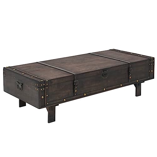LLEZKBR Tables-Accent Tables-Coffee Tables-Coffee Table Sperrholz Vintage Style 120x55x35cm von LLEZKBR
