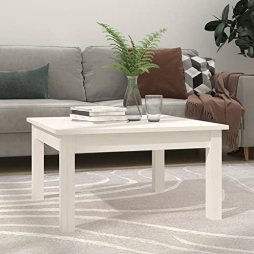 LLEZKBR Tables-Accent Tables-Coffee Tables-Coffee Table White 55x55x30cm Massivholz Kiefer LLEZKBR Tables-Accent Tables-Coffee Tables-Coffee Table White 55x55x30cm Massivholz Kiefer von LLEZKBR