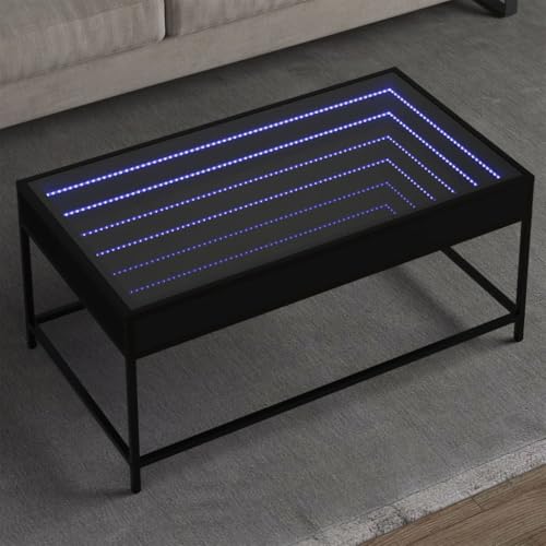LLEZKBR Tables-Accent Tables-Coffee Tables-Coffee Table with Infinity LED Black 90x50x41cm LLEZKBR Tables-Accent Tables-Coffee Tables-Coffee Table with Infinity LED Black 90x50x41cm von LLEZKBR