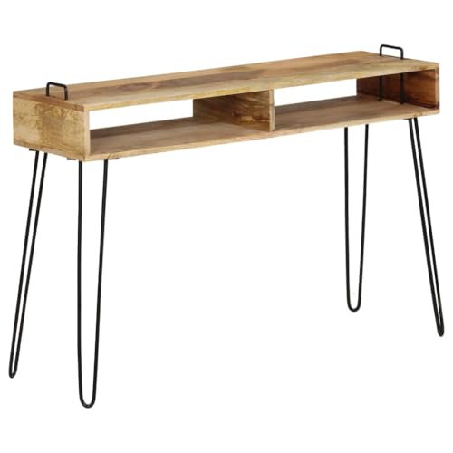 LLEZKBR Tables-Accent Tables-End Tables-Console Table Solid Mango Wood 115x35x76cm LLEZKBR Tables-Accent Tables-End Tables-Console Table Solid Mango Wood 115x35x76cm von LLEZKBR