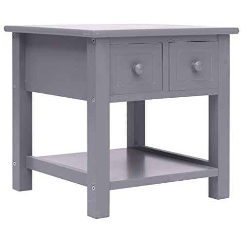 LLEZKBR Tische, Akzenttische, Beistelltisch, Beistelltisch, 40 x 40 x 40 cm, Paulownia-Holz, Grau LLEZKBR Tische, Akzenttische, Beistelltisch, Beistelltisch, 40 x 40 x 40 cm, Paulownia-Holz, Grau von LLEZKBR