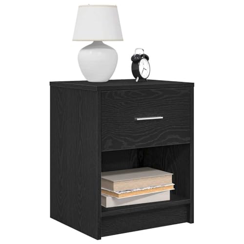 LLEZKBR Tische, Beistelltische, Unterschrank, 2 Stück, mit Schublade, schwarz, 40 x 34 x 50 cm LLEZKBR Tische, Beistelltische, Unterschrank, 2 Stück, mit Schublade, schwarz, 40 x 34 x 50 cm von LLEZKBR