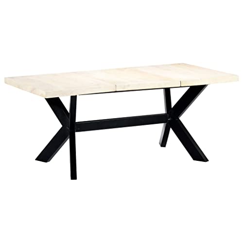 LLEZKBR Tische, Küchen- & Esszimmertische, Esstisch, Weiß, 180 x 90 x 75 cm, Mangoholz massiv LLEZKBR Tische, Küchen- & Esszimmertische, Esstisch, Weiß, 180 x 90 x 75 cm, Mangoholz massiv von LLEZKBR