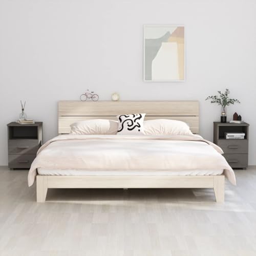 LLEZKBR Tische/Nachttische/Nachttische/Unterschränke HAMAR 2 Stück Hellgrau 40x35x62cm Massivholz LLEZKBR Tische/Nachttische/Nachttische/Unterschränke HAMAR 2 Stück Hellgrau 40x35x62cm Massivholz von LLEZKBR