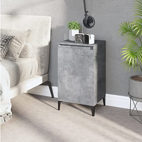 LLEZKBR Tische-Nachttische-Unterschrank Betongrau 40x35x70 cm Holzwerkstoff von LLEZKBR