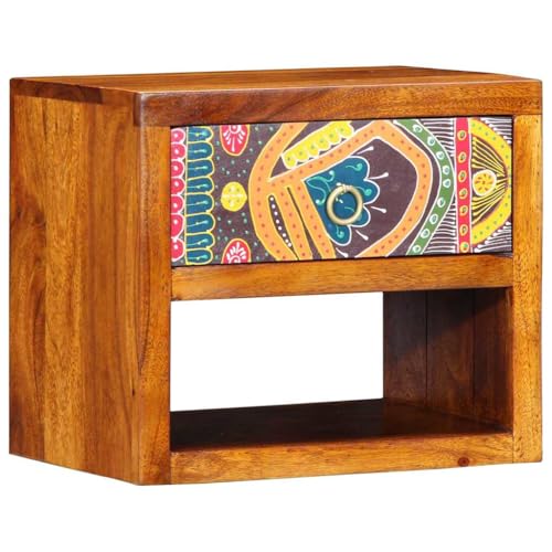LLEZKBR Tische-Nachttische-Unterschrank Braun 40 x 35 x 35 cm Akazienholz massiv Tische-Nachttische von LLEZKBR