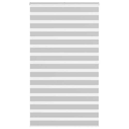LLEZKBR Zebra Rollo Hellgrau 125x200 cm Stoffbreite 120,9 cm Polyester von LLEZKBR