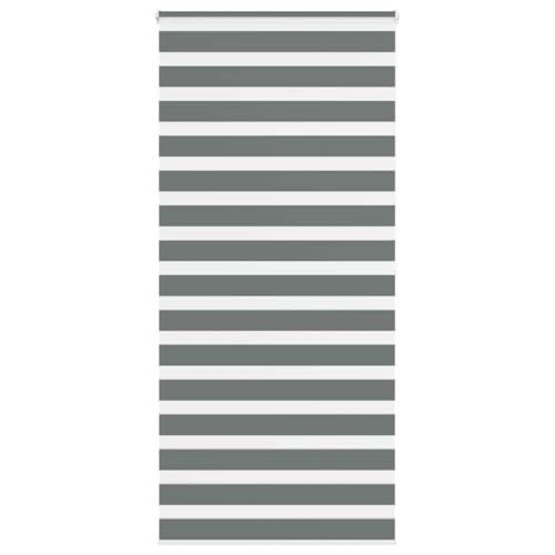 LLEZKBR Zebra Rollo dunkelgrau 110x200 cm Stoffbreite 105,9 cm Polyester von LLEZKBR