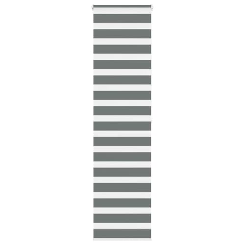 LLEZKBR Zebra Rollo dunkelgrau 65x200 cm Stoffbreite 60,9 cm Polyester von LLEZKBR