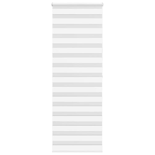 LLEZKBR Zebra Rollo weiß 90x200 cm Stoffbreite 85,9 cm Polyester von LLEZKBR