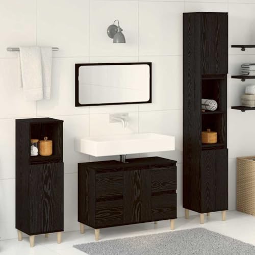 Möbelsets Badmöbel Sets Badmöbel Set mit Schublade 3tlg Schwarz 30x30x180cm Möbelsets Badmöbel Sets Badmöbel Set mit Schublade 3tlg Schwarz 30x30x180cm von LLEZKBR