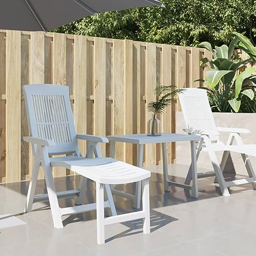 Outdoor-Sitz, Sonnenliege, Sonnenliege, Kunststoff, Weiß von LLEZKBR
