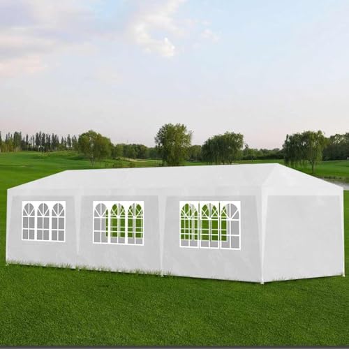 Rasen & Garten - Outdoor Wohnen - Outdoor Strukturen - Vordächer & Pavillons Partyzelt 3x9m Weiß von LLEZKBR