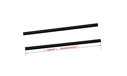 LLF 2 x Graphit-Tiegelrührstab 150 mm langer Rührstab für Tiegelschmelzen, Gießen, Verfeinern von Gold, Silber, Kupfer, 6 mm Durchmesser von LLF