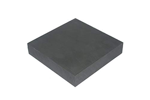 LLF 99,9% Reinheit Graphit Barren Block EDM Graphit Platte Fräsfläche (100 mm x 100 mm x 20 mm) von LLF