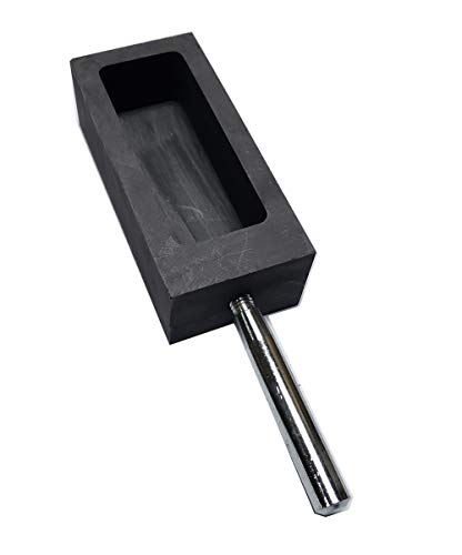 LLF Barrenform, Gold, Silber, Graphit, Barrenform, zum Schmelzen und Verfeinern mit Metallstange (2 kg) von LLF