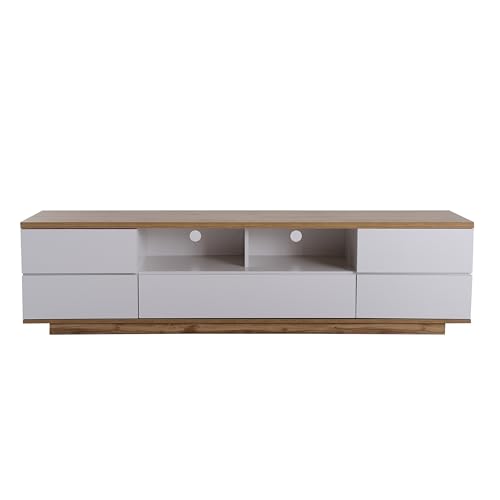 LLGWGL TV Schrank Lowboard Stehend Fernsehtisch Moderner Möbel mit 5 Türen Regal Stauraum für Wohnzimmer Schlafzimmer Esszimmer von LLGWGL