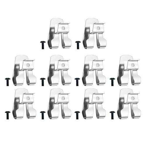 10 Stück Bohrer, Bit, Gürtelclip, Industriestärke, Werkzeugzubehör für 18 V Elektrogeräte, Metall-Ersatzhaken, Gürtelclip von LLHCF