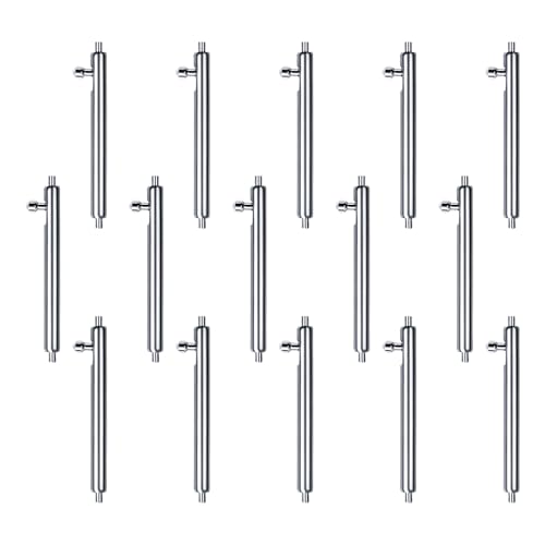 15 Stück Uhrenarmbandstifte, Schnellspanner, Edelstahl-Federstab, Band, einfache Installation, Edelstahlstange von LLHCF