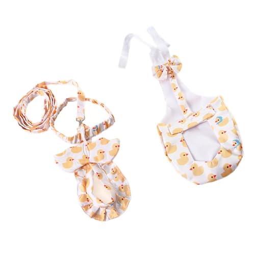 2 x Haustierabfall-Geschirr, waschbar, verstellbar, Entenmotiv, Windel-Leinen-Set für Kleintiere, Anpassung, Enten-Windelgeschirr, 2 Stück 2 x Haustierabfall-Geschirr, waschbar, verstellbar, Entenmotiv, Windel-Leinen-Set für Kleintiere, Anpassung, Enten-Windelgeschirr, 2 Stück von LLHCF