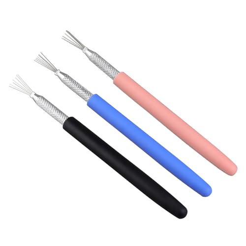 3-teiliges Modelliernadel-Set aus Ton, geeignet für detaillierte Texturierung, Modellierung, Modellierung mit Edelstahlborsten, Keramik-Detailing-Werkzeug 3-teiliges Modelliernadel-Set aus Ton, geeignet für detaillierte Texturierung, Modellierung, Modellierung mit Edelstahlborsten, Keramik-Detailing-Werkzeug von LLHCF