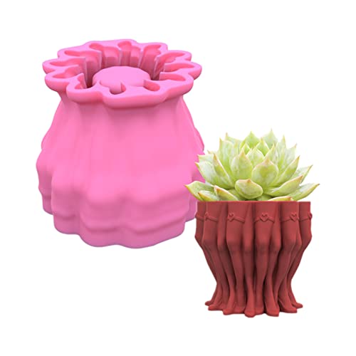 Beauty Legs Gips-Silikonform für Sukkulenten, Beton, Blumentopf, Gips, Zement, Ton, Blumentopf, Harzform Beauty Legs Gips-Silikonform für Sukkulenten, Beton, Blumentopf, Gips, Zement, Ton, Blumentopf, Harzform von LLHCF