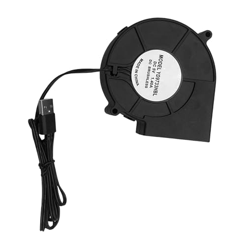Einstellbarer Hochgeschwindigkeits-9733-USB-Lüfter für Drucker und Haushaltsgeräte, Startwärmeableitung, 5 V, 2 A Eingang, Startergebläse von LLHCF