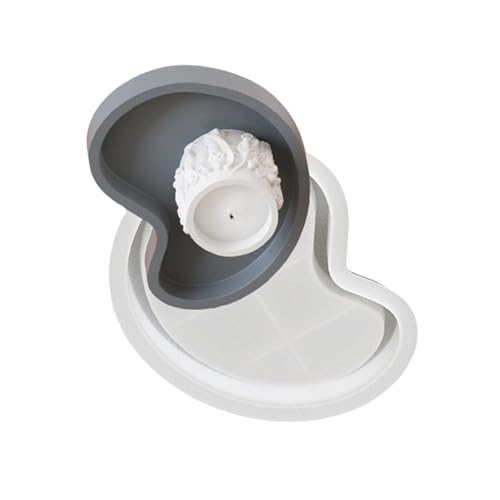 Elegante Harz-Aufbewahrungsplattenformen für Untersetzer und Schmucktabletts, Silikon-Epoxid-Gussform für kreative Präsentationsplatte von LLHCF