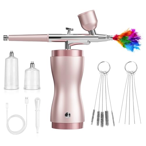 Elektrisches Airbrushing für professionelle Kunstprojekte, einstellbare Sprühsteuerung, Malwerkzeug für Modelle und verstellbares Sprühgerät Airbrush von LLHCF