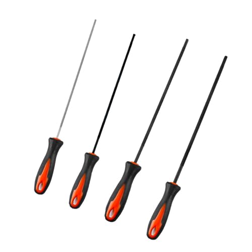 Genauigkeit, geschliffene Kettensägen-Feilen mit Aufbewahrungstaschen, Wartung für 3,2 mm, 4,0 mm, 4,8 mm, 5,5 mm, Schleifwerkzeug für Holzfäller und Baumpfleger von LLHCF