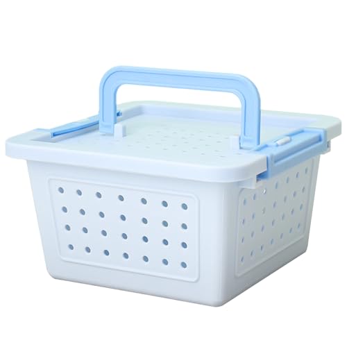 Hamster-Käfig für kleine Haustiere, mit belüfteter Abdeckung, praktische Reisebox für Hamster Hamster-Käfig für kleine Haustiere, mit belüfteter Abdeckung, praktische Reisebox für Hamster von LLHCF