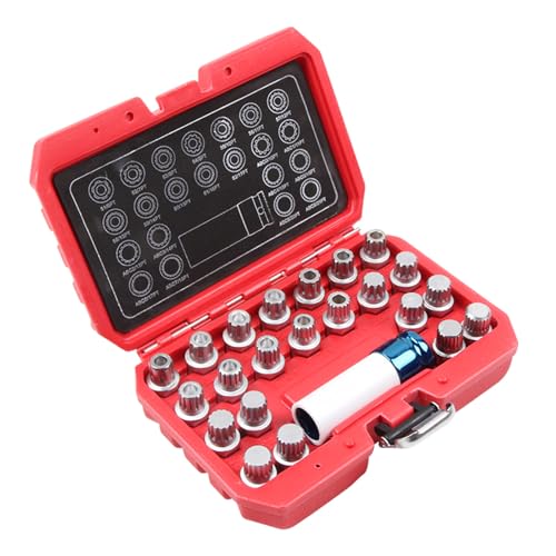 Hohe Haltbarkeit, 23-teiliges Set mit Radnuss-Diebstahlschutz, Werkzeug zum Entfernen von Notfällen Hohe Haltbarkeit, 23-teiliges Set mit Radnuss-Diebstahlschutz, Werkzeug zum Entfernen von Notfällen von LLHCF