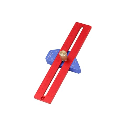 Holzbearbeitungslineal, Gleitlineal, Präzisionswerkzeug, verstellbar, Metall, Aluminium, Markierungslehre, Tasche Holzbearbeitungslineal, Gleitlineal, Präzisionswerkzeug, verstellbar, Metall, Aluminium, Markierungslehre, Tasche von LLHCF