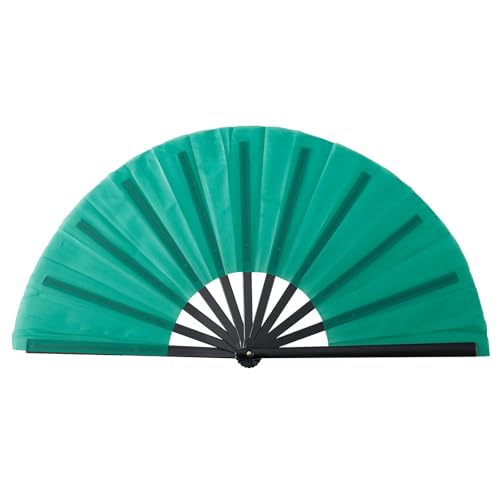 KungFu Faltbarer Handventilator mit schwarzen Rippen, für Festivals, Aufführungen und künstlerische Präsentationen, künstlerischer Display-Ventilator, 25,4 cm von LLHCF