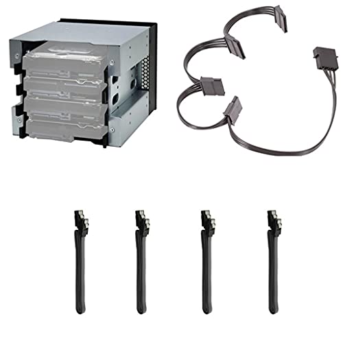 LLHCF 12,7 cm (5 Zoll) 3 x optischer Schacht auf 4 Schächte 3,5 Käfig-Rack-Halterung, Festplatten-Adapter, Konverter von LLHCF
