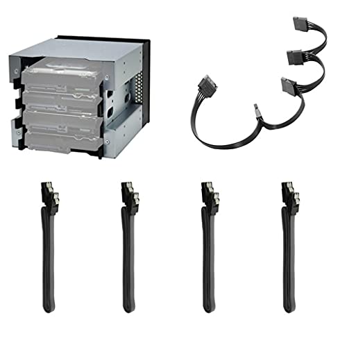 LLHCF 12,7 cm (5 Zoll) 3 x optischer Schacht auf 4 Schächte 3,5 Käfig-Rack-Halterung, Festplatten-Adapter, Konverter von LLHCF