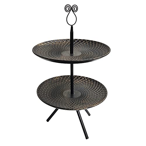 LLHCF 2 Obstteller Korb Gemüse Retro Küche Metall Aufbewahrung Dessert Tablett Rack Ständer Halter für Theke von LLHCF